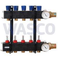 Henco 15gr.comp.verdel.regelb. met debietmeting UFH-0605CD15