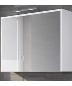 CFL York spiegelkast 80x20x60 cm wit hoogglans