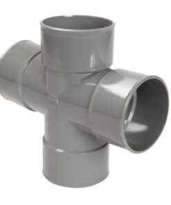 PVC lijm dubbel T-stuk d125 3x mof/spie 90gr. 111152