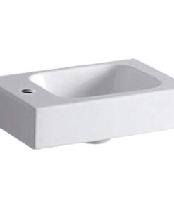 Geberit iCon fontein 38x28cm kr/l z/ol wit 124836000