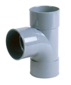 PVC lijm T-stuk 40mm 87gr mof/mof/mof 110081