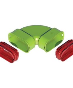 Ubbink AE35sc bocht 90gr. hori zontaal set